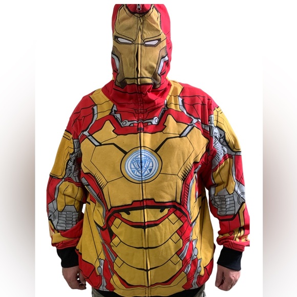 Marvel Men's Iron Man 3 Costume Hoodie - Picture 3 of 7